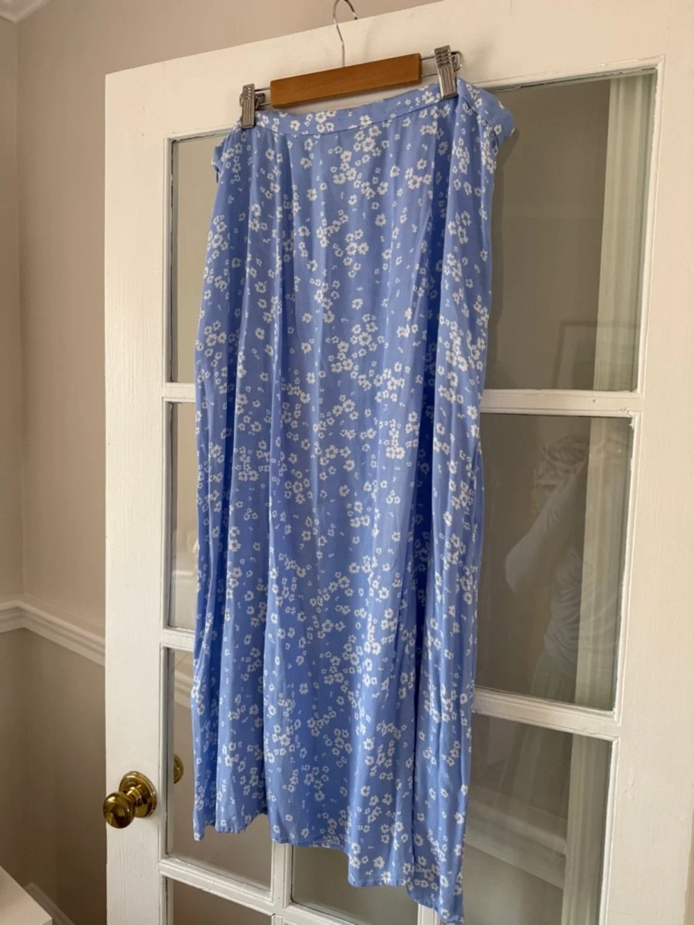 & Other Stories Blue Floral Midi Skirt - Picture 6 of 7